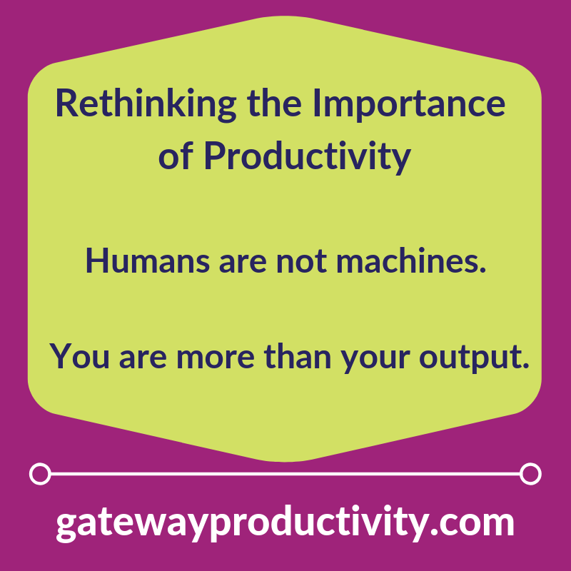 Rethinking the Importance of Productivity