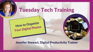 Link to video on how to organize digital photos